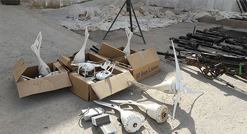 parte del cargamento de armas decomisado Inteligencia siria decomisa cargamento de armas cerca de Damasco